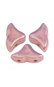Les perles par Puca® Hélios beads Opaque mix violet/gold ceramic look 03000/14496
